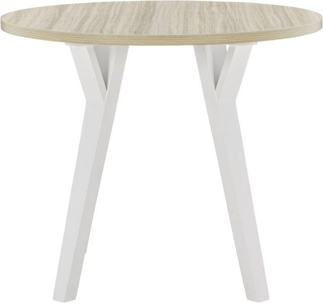 Signature Design by Ashley® Grannen Natural Round Dining Table with White Base-0