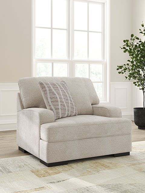 Benchcraft® High Profile Taupe Chair and a Half-2