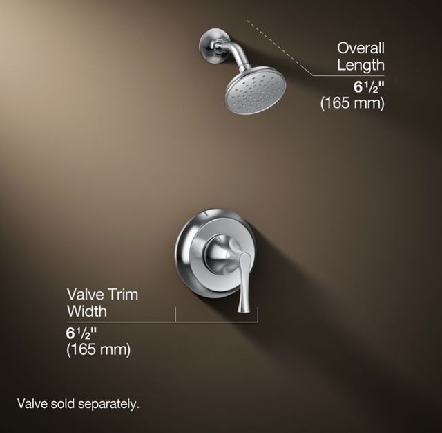 KOHLER® Buckley™ Rite-Temp® Polished Chrome 2.5 GPM Shower Trim Kit-2