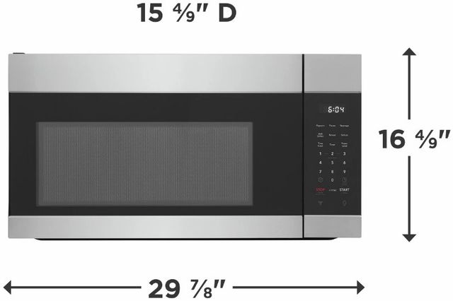 Frigidaire® 1.7 Cu. Ft. Stainless Steel Over The Range Microwave-2