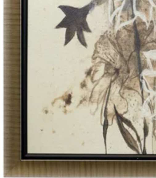Stylecraft Brooding Bouquet Dark Gray/Gray/White Wall Art -1