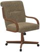 Chromcraft Customizable Denton Caster Swivel Dining Chair-1