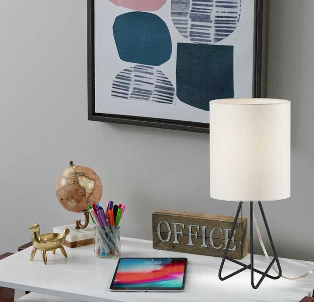 Adesso® Nell Black Table Lamp-4