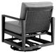 Armen Living Cayman 5-Piece Black/Dark Gray Aluminum/Fabric Outdoor Conversation Set-2