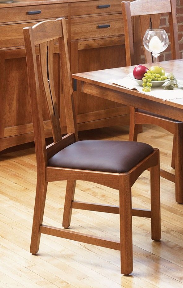 A-America® Cattail Bungalow Amber Comfort Dining Side Chair-1