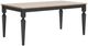 Signature Design by Ashley® Brenkerton Grayish Brown Rectangular Dining Table with Black Base-0