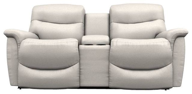 La-Z-Boy® James Oyster Power Reclining Loveseat with Console and Headrest-1