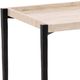 Dovetail Furniture Rice Natural End Table with Black Base-3