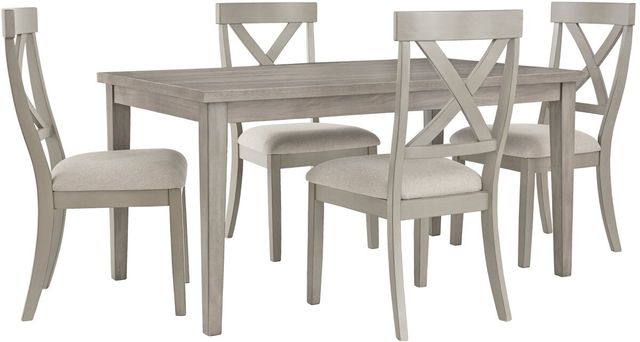 Signature Design by Ashley® Parellen 5-Piece Gray Dining Set-0