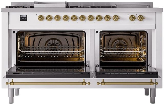 Ilve® Nostalgie II Series 60" Custom RAL Color Pro Style Dual Fuel Range-1