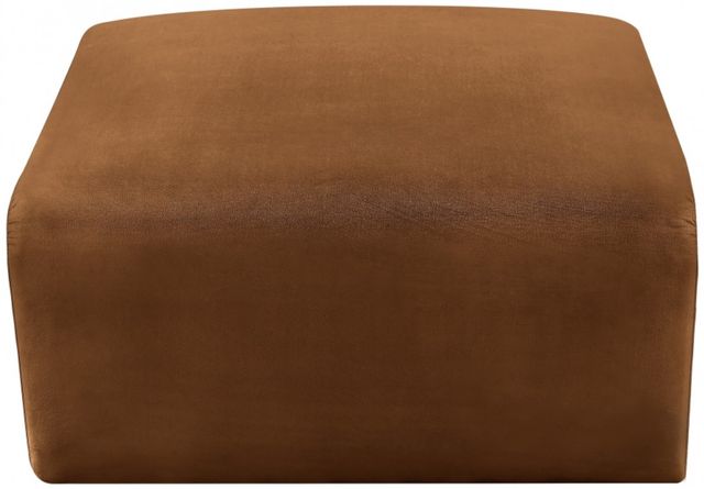 Meridian Furniture Arc Saddle Velvet Ottoman-3