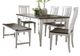 Liberty Furniture Allyson Park 6-Piece Charcoal/Wirebrushed White Rectangular Table Set-0