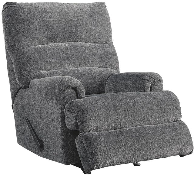 Signature Design by Ashley® Man Fort Graphite Rocker Recliner-1