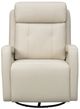 BarcaLounger® Gilbert Troy Cream Leather Power Swivel Glider Recliner-3