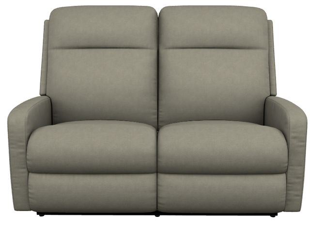 La-Z-Boy® Finley Pewter Power Reclining Loveseat with Headrest-1