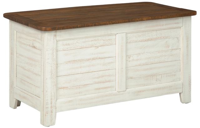 Signature Design by Ashley® Dashbury Antique White Storage Trunk-3