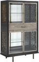 Magnussen Home® Ryker Coventry Gray/Nocturn Black 4-Door Display Cabinet-0