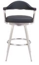 Zuo® Modern Vagur Black Swivel Barstool-1