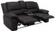 Emerald Home Navaro Black Manual Reclining Loveseat-1
