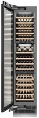 ZLINE Autograph Edition 18 in. 9 Cu. Ft. Panel Ready Left Hinge Triple Zone Column Wine Cooler with Matte Black Accents-3