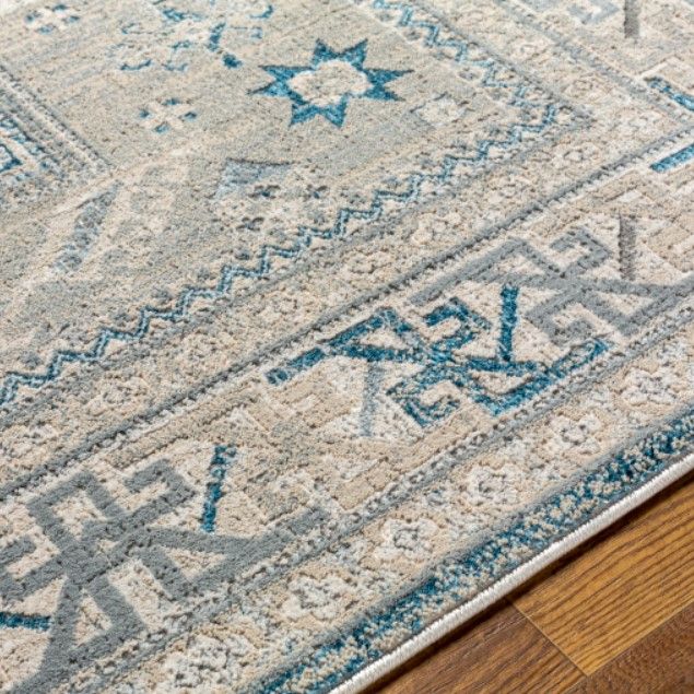 Surya Impulse Deep Teal/Taupe 4'x6' Area Rug-2