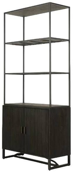 Moe's Home Collection Sierra Black Bookshelf-2