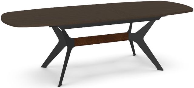 Amisco Customizable Boomerang 72" Dining Table with White Oak Veneer Top-1