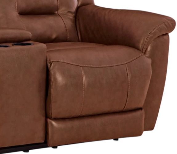 HomeStretch Contender Saddle Power Reclining Loveseat-2