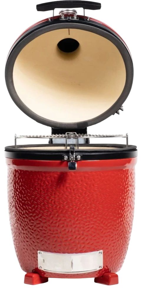 Kamado Joe® Classic III 47" Red Freestanding Charcoal Grill-1