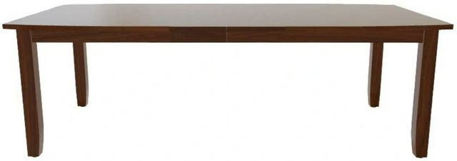Mavin Customizable 48" x 72" Boat Extendable Dining Table with 2 Leaves-1