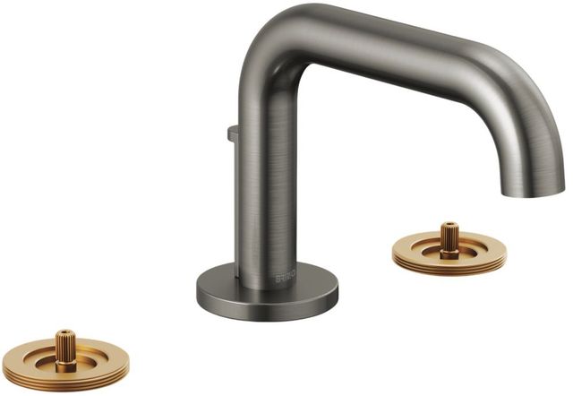Brizo Litze® Brilliance® Luxe Steel® Widespread Lavatory Faucet With Low Spout-0