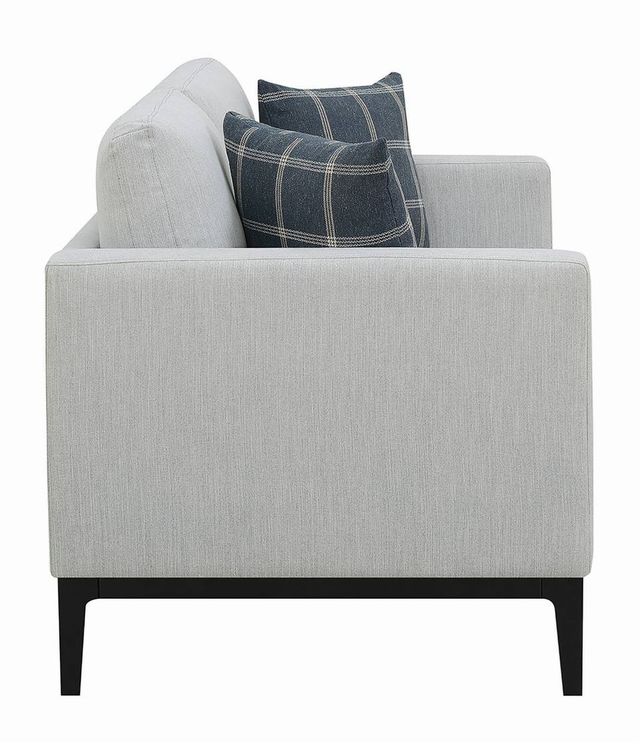 Coaster® Apperson Light Grey Cushioned Back Loveseat-3