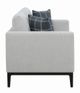 Coaster® Apperson Light Grey Cushioned Back Loveseat-3