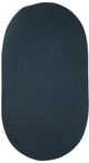 Capel Rugs Heathered Pinwheel Navy Blue Solid 24" x 8' Oval Runner Rug-0