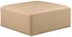Meridian Furniture Cube Tan Vegan Leather Ottoman-0