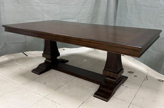 Elements International Philippe Cherry Dining Table with 19" Leaf-1