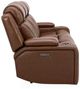 Liberty Furniture Caswell Nature Chestnut Leather Power Reclining Sofa-4