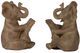 A & B Home Antique Brown Elephant Bookends-3