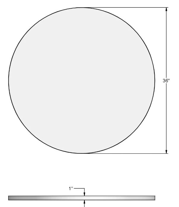 Amisco Customizable Maya Round Coffee Table-3