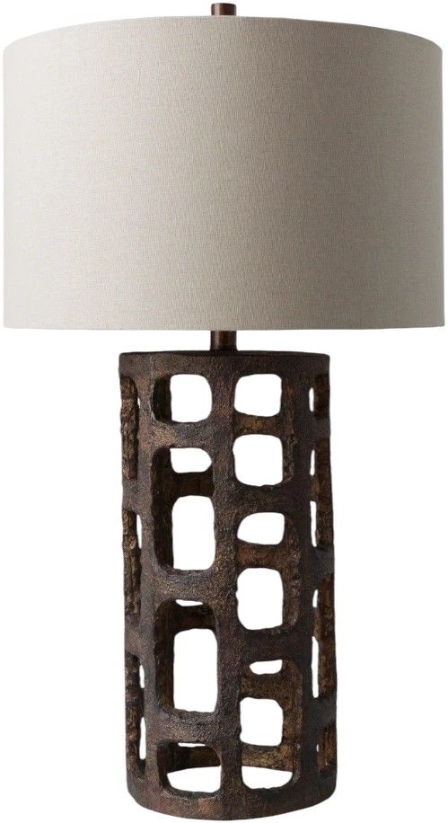 Surya Egerton Metallic Bronze Table Lamp-0