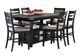 Jofran Inc. Altamonte 7-Piece Dark Charcoal Counter Dining Table Set-0