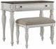 Liberty Furniture Magnolia Manor 2-Piece Antique White/Weathered Bark Vanity Set-0