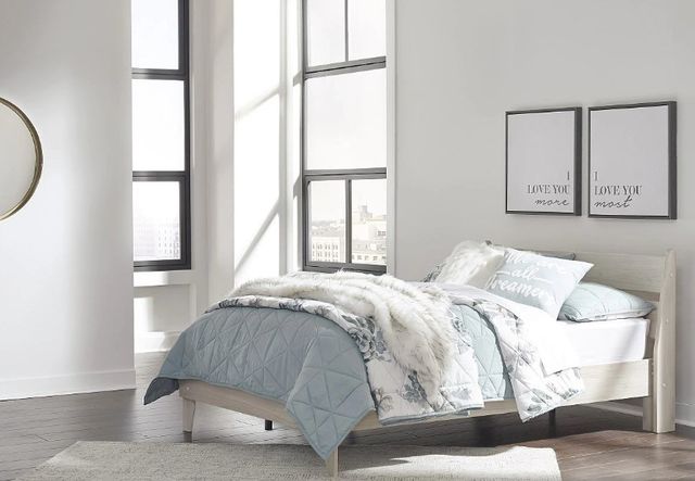 Signature Design by Ashley® Socalle Natural Twin Platform Bed-4