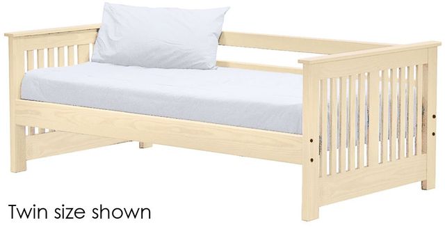 Crate Designs™ Furniture Unfinished Twin XL Shaker Day Bed-0