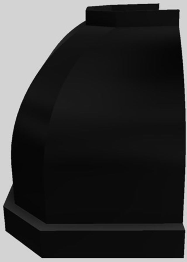 Vent-A-Hood® Designer Series 36" Black Wall Mounted Range Hood-1