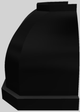 Vent-A-Hood® Designer Series 36" Black Wall Mounted Range Hood-1