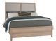 Vaughan-Bassett Woodbridge Clear Maple/Gray King Upholstered Panel Bed-0
