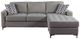 Mazin Furniture Hudson 2-Piece Graphite Reversible Storage Chaise Sectional-1