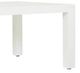 Sunset West Newport Satin White Metal Square Outdoor Dining Table-1