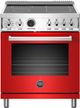 Bertazzoni Professional Series 30" Red Free Standing Electric Range-0